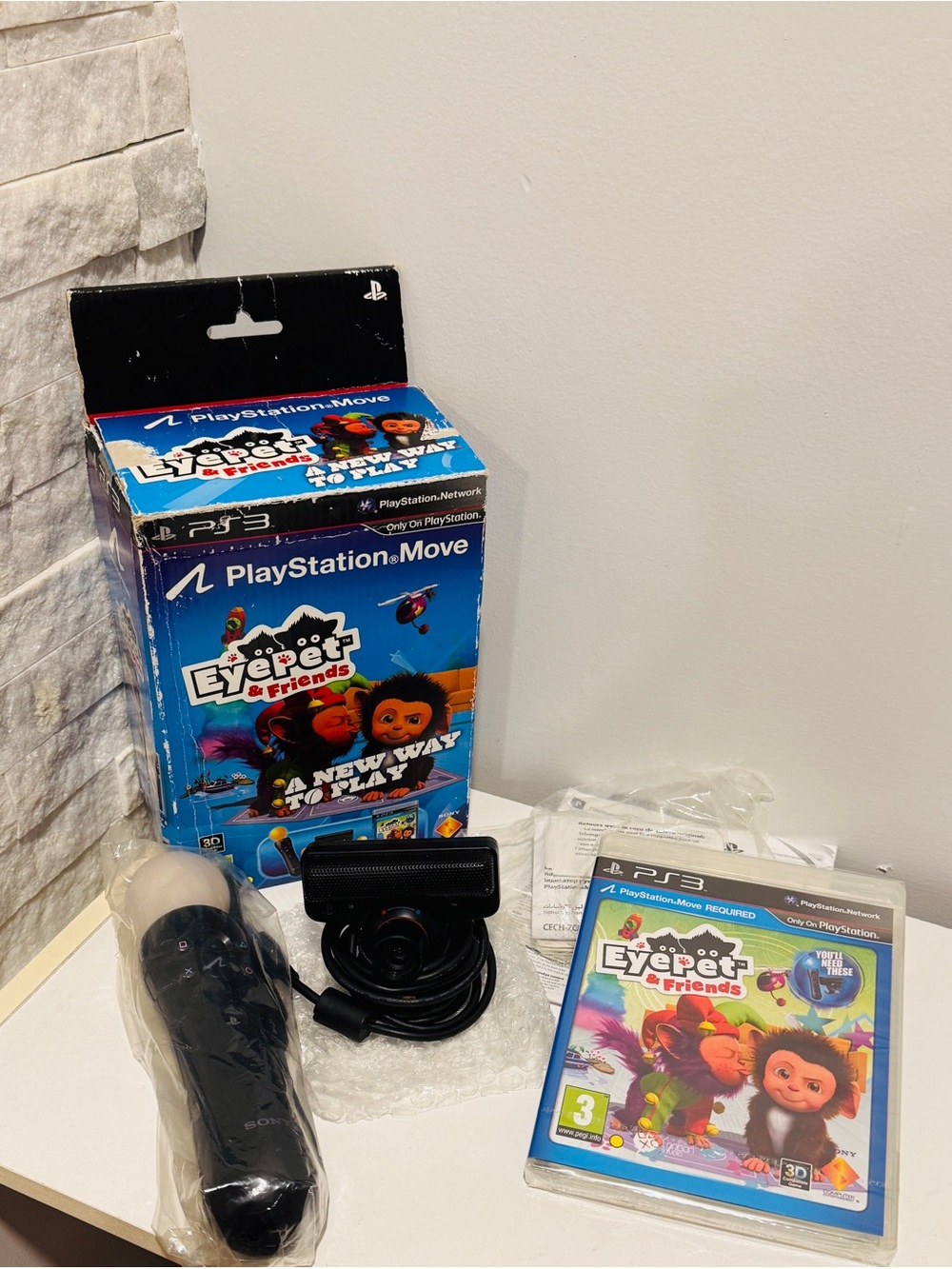 EyePet & Friends Sony PS3 Move Bundle Boxed - Sealed Game, Camera, Controller